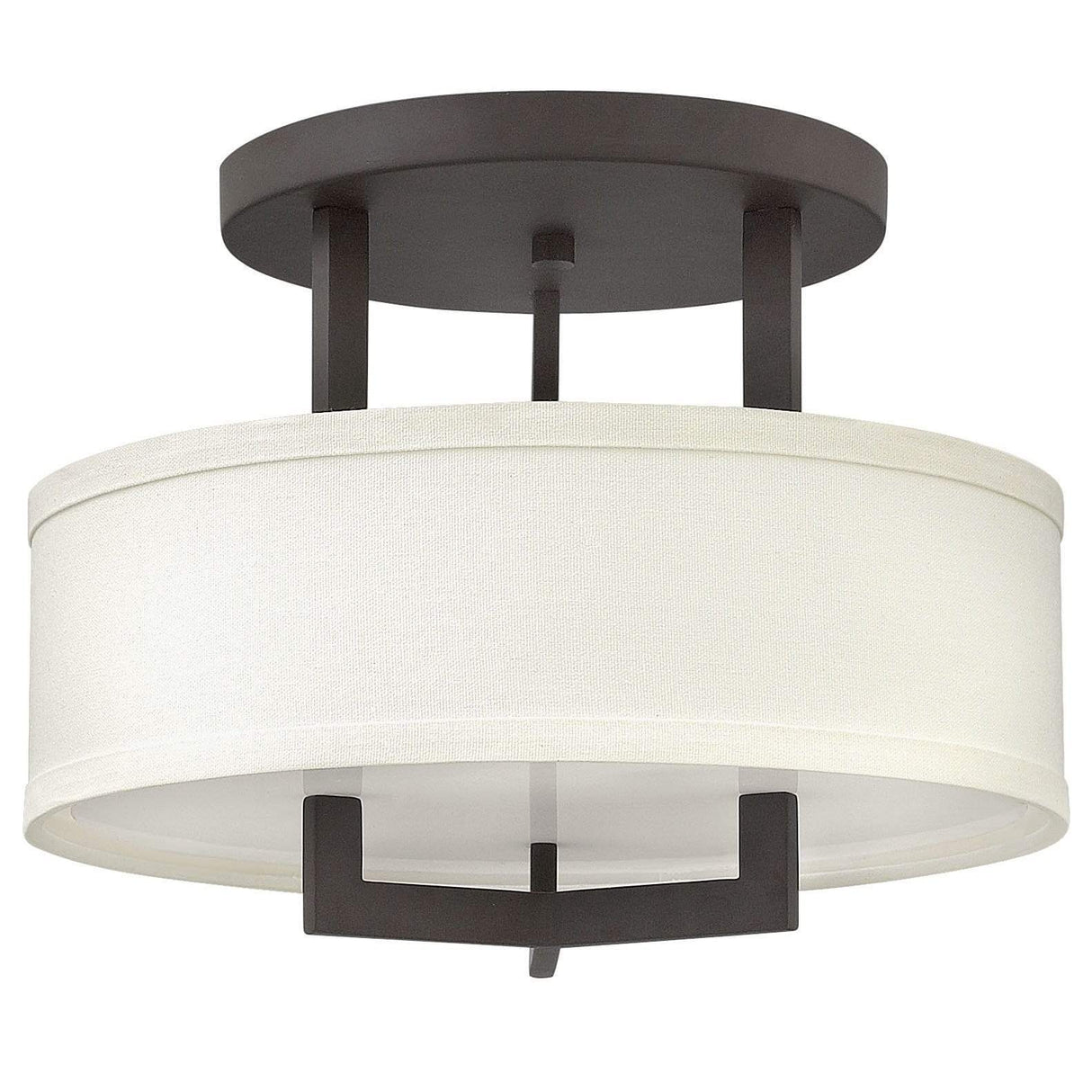 Hinkley Lighting Hampton Flush Mount - Buckeye Bronze-Small Lighting hinkley-3200KZ 640665320084
