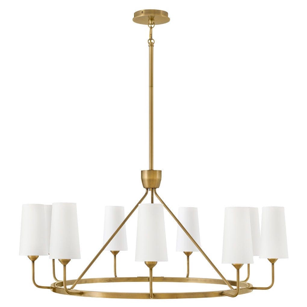 Hinkley Lighting Lewis Single Tier Chandelier Lighting hinkley-4466BK