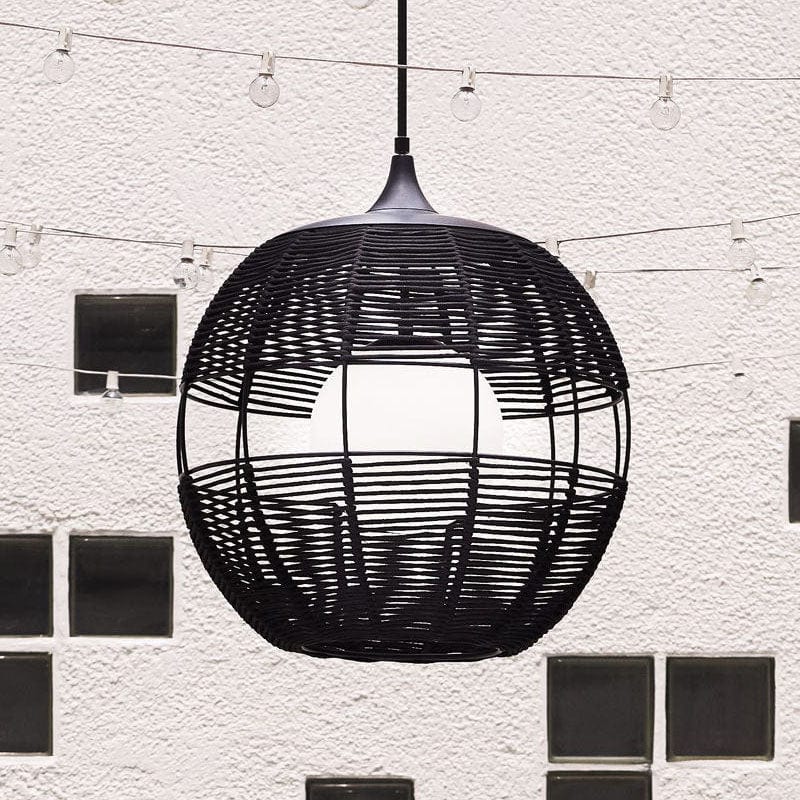 Hinkley Lighting Maddox Orb Outdoor Pendant Lighting hinkley-MADDOX 19675BK 640665196702