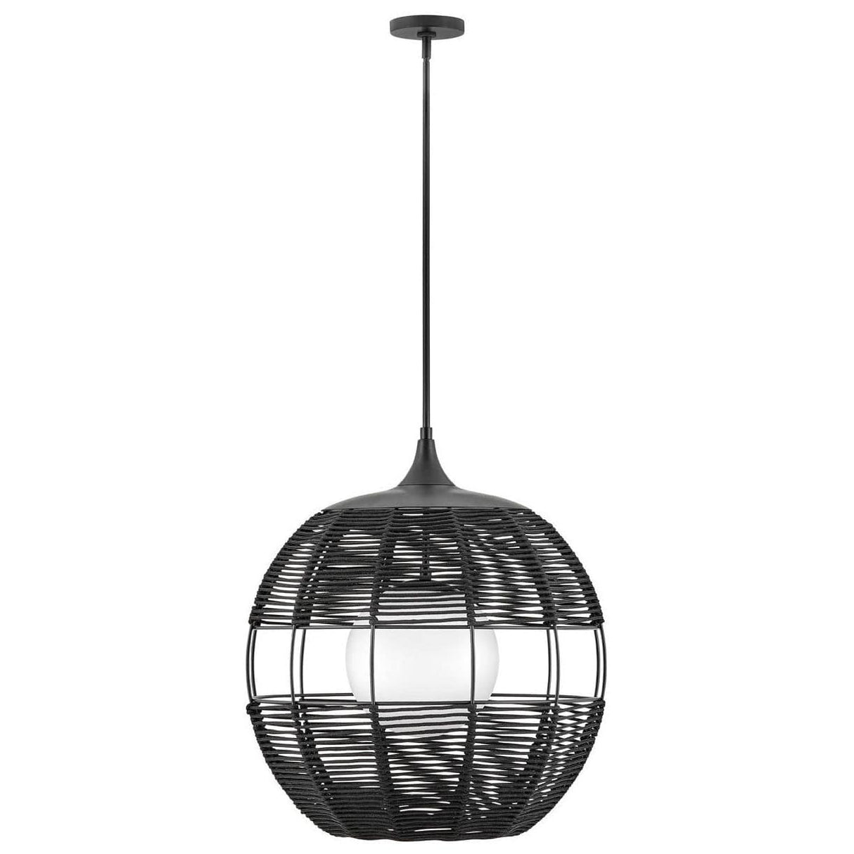 Hinkley Lighting Maddox Orb Outdoor Pendant Lighting hinkley-MADDOX 19675BK 640665196702