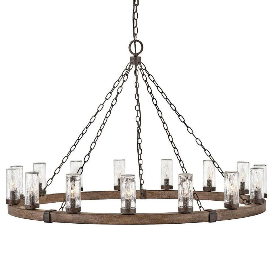 Hinkley Lighting Sawyer Outdoor Chandelier Lighting hinkley-29209SQ