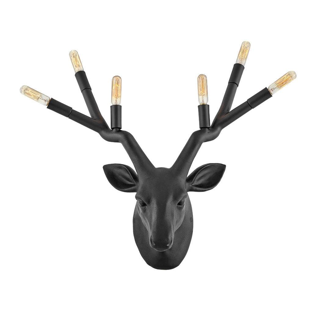 Hinkley Lighting Stag Six Light Sconce Lighting hinkley-30602BK 640665306019