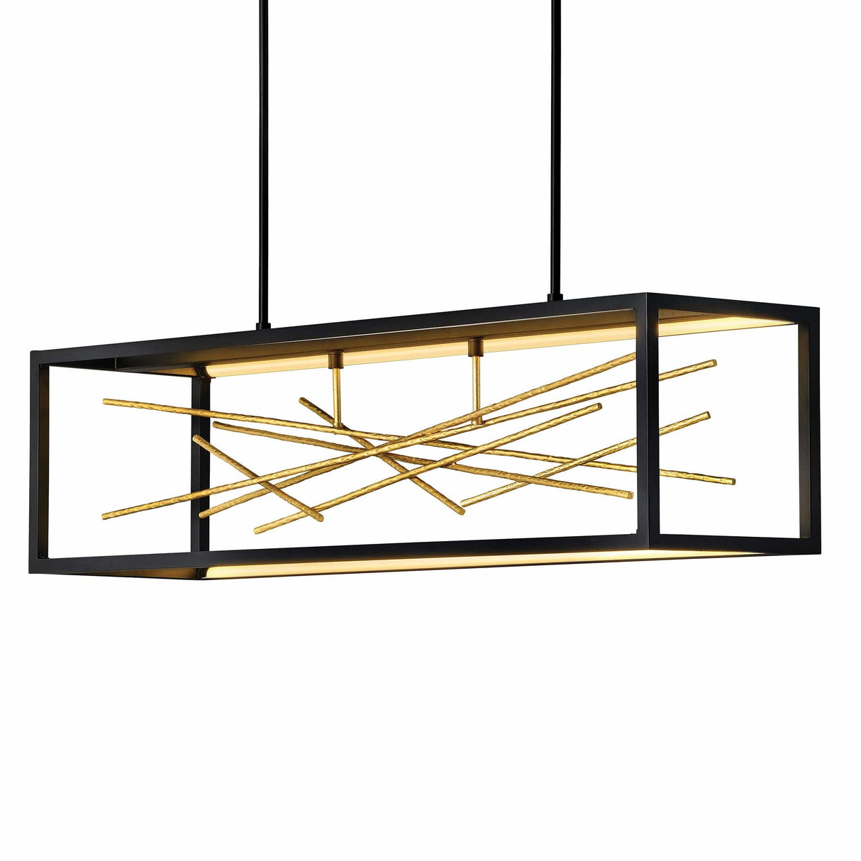 Hinkley Lighting Styx Linear Chandelier Lighting hinkley-FR46406BLK 00640665007398