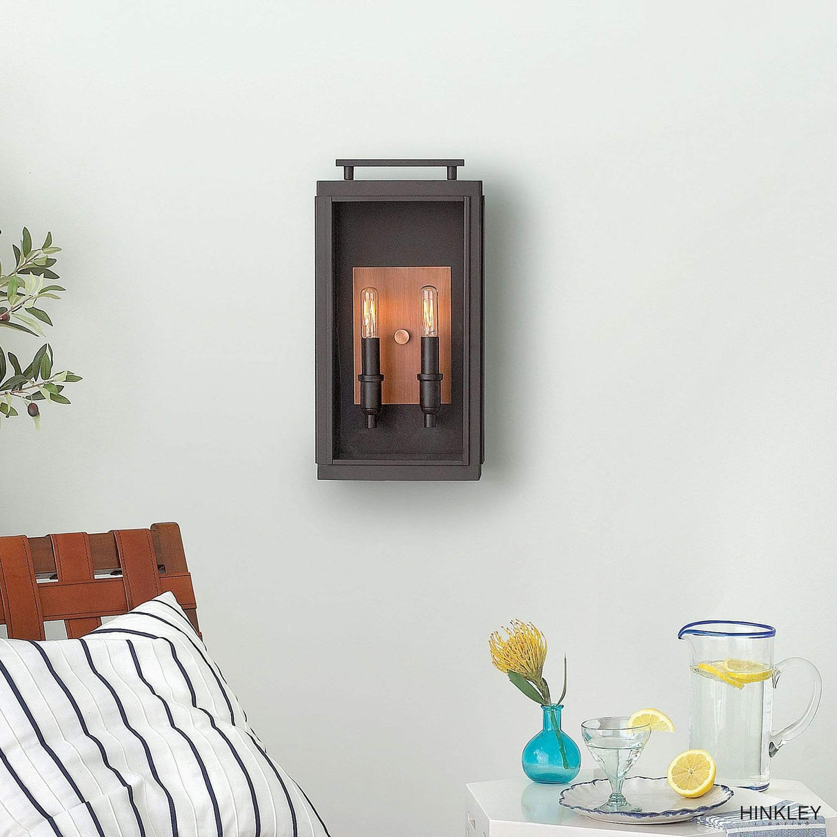 Hinkley Lighting Sutcliffe Outdoor 2 Light Wall Sconce - Oil Rubbed Bronze Lighting