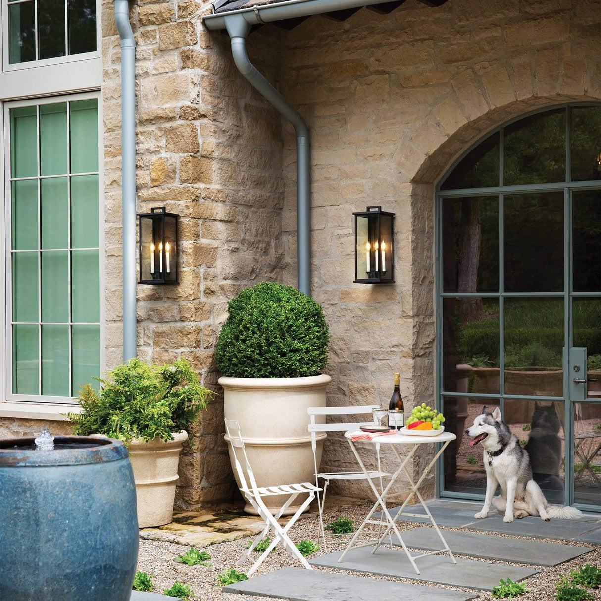 Hinkley Lighting Weymouth Outdoor Wall Mount - Large Lighting hinkley-20015BK 00640665200157