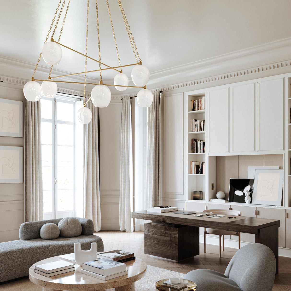 Hudson Valley Asbury Chandelier Lighting hudson-valley-4846-AGB