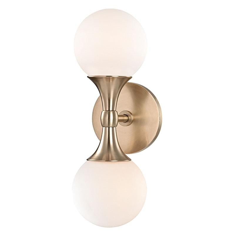 Hudson Valley Astoria Wall Sconce - Brass Lighting hudson-valley-3302-AGB 00806134797348
