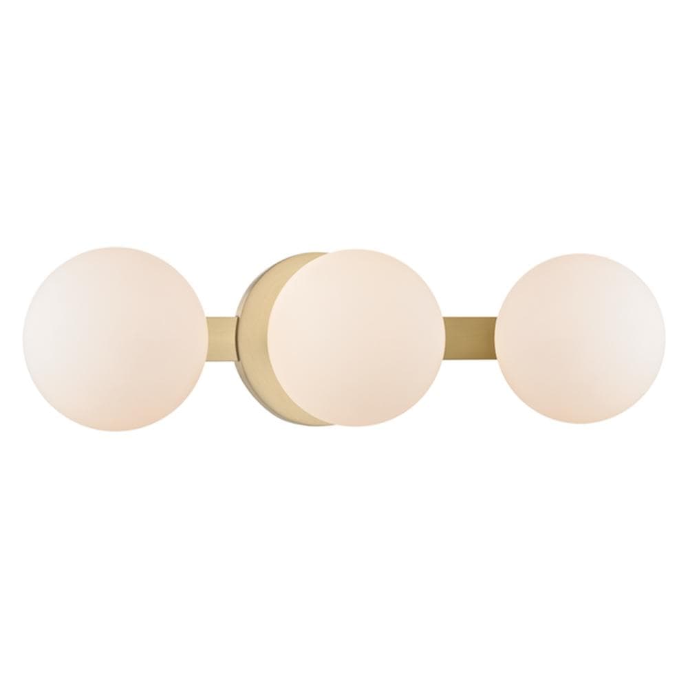 Hudson Valley Baird 3 Light Wall Sconce - Brass Lighting hudson-valley-9083-AGB 00806134782894