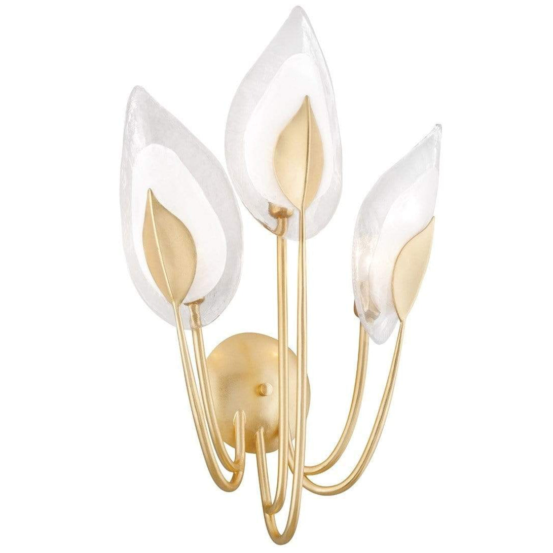 Hudson Valley Blossom Wall Sconce Lighting hudson-valley-4803-GL 806134899158