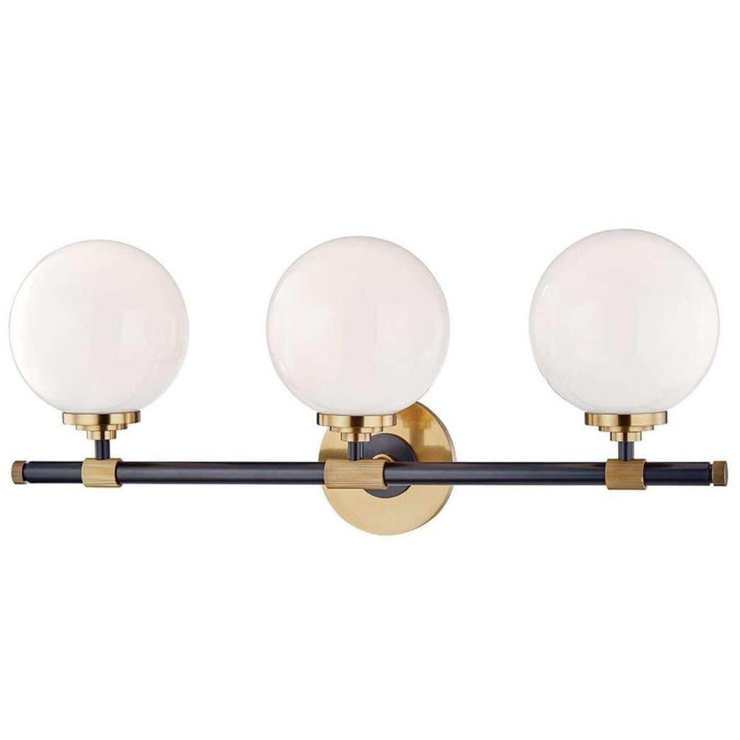 Hudson Valley Bowery 3 Light Vanity Sconce Lighting hudson-valley-3703-AOB 00806134883126