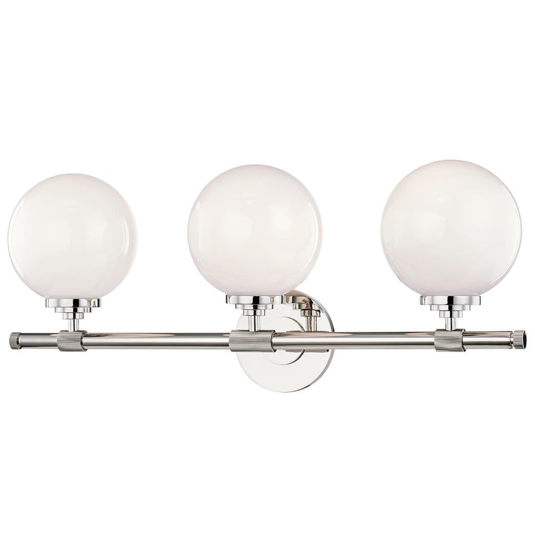 Hudson Valley Bowery 3 Light Vanity Sconce Lighting hudson-valley-3703-PN 806134883195