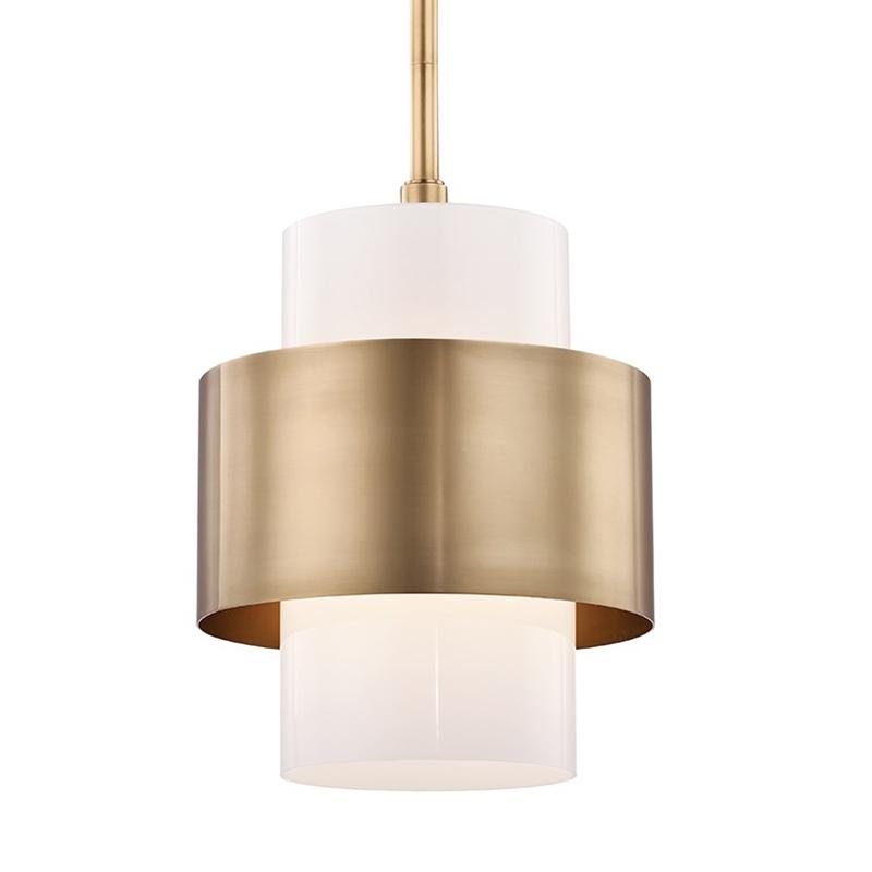 Hudson Valley Corinth Pendant - Aged Brass Lighting
