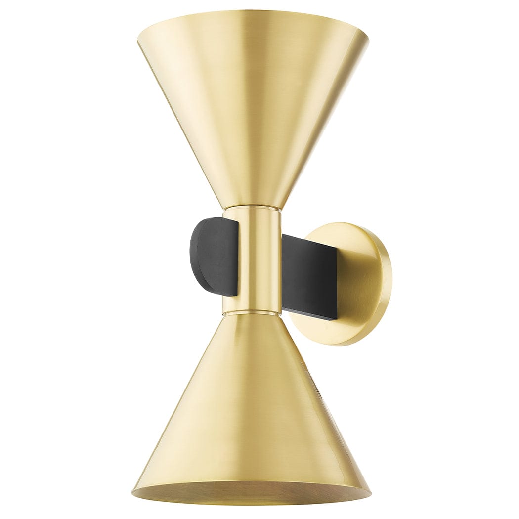 Hudson Valley Cranston Wall Sconce Lighting hudson-valley-4916-AGB/SBK