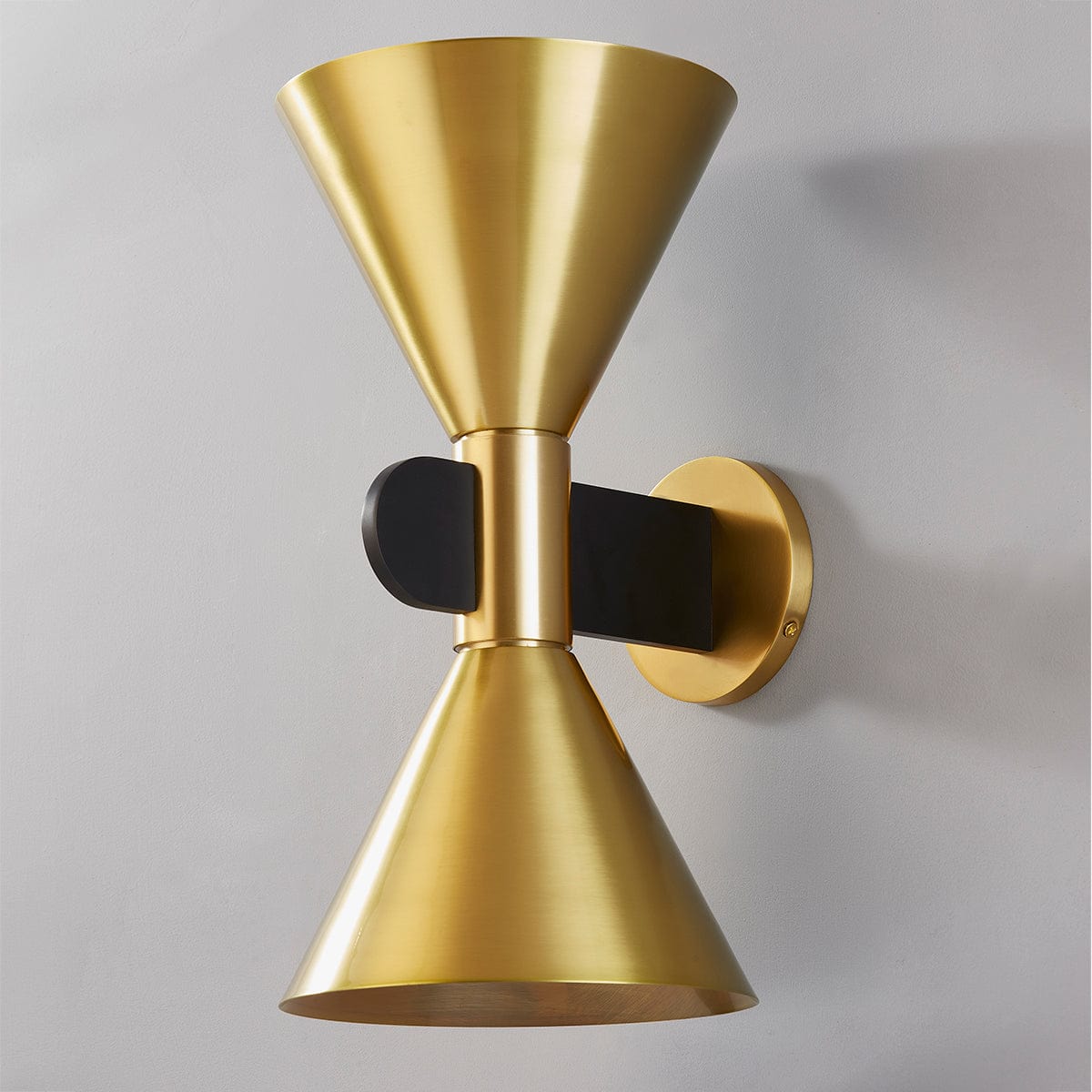 Hudson Valley Cranston Wall Sconce Lighting hudson-valley-4916-AGB/SBK