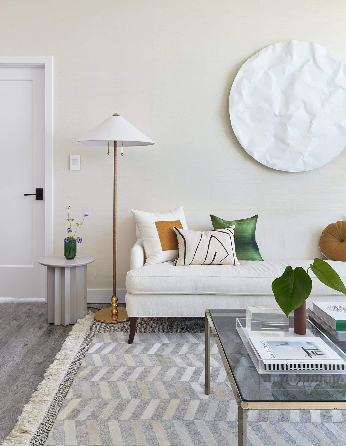 Hudson Valley Flare Floor Lamp - Aged Brass Lighting hudson-valley-L1399-AGB 806134896188