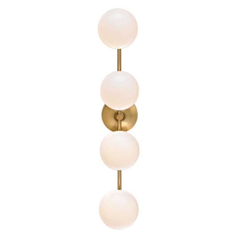 Hudson Valley Fleming 4 Light Wall Sconce Lighting hudson-valley-4744-AGB 00806134797706