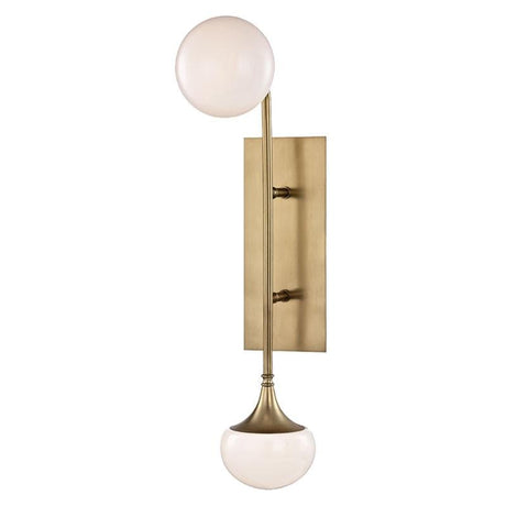 Hudson Valley Fleming Wall Sconce - Brass Lighting hudson-valley-4700-AGB 00806134797560