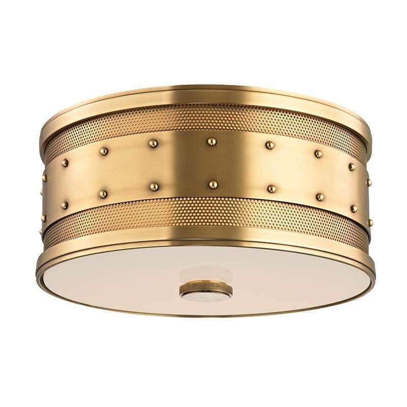 Hudson Valley Gaines Flushmount - Aged Brass Lighting