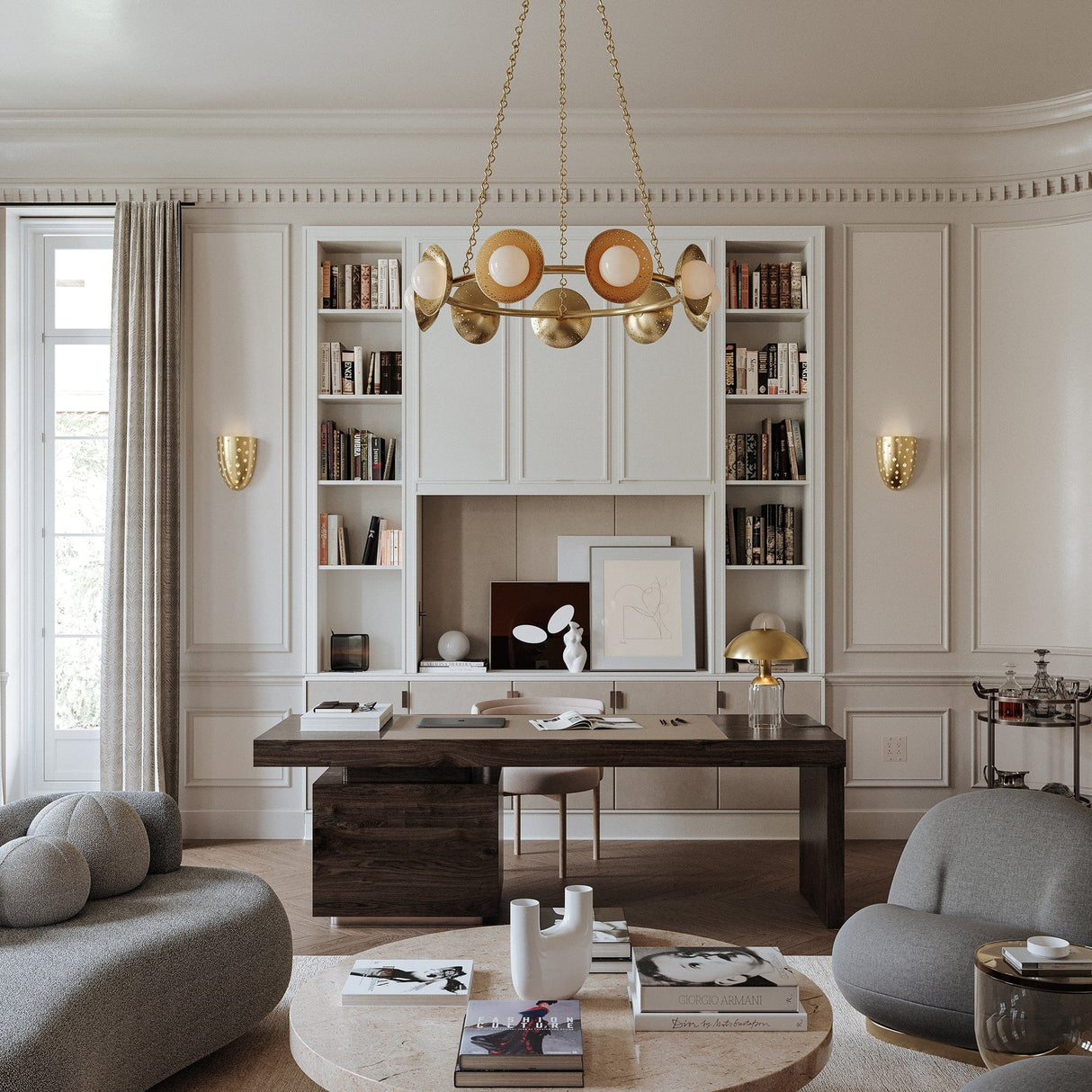 Hudson Valley Glimmer Chandelier Lighting hudson-valley-5359-AGB