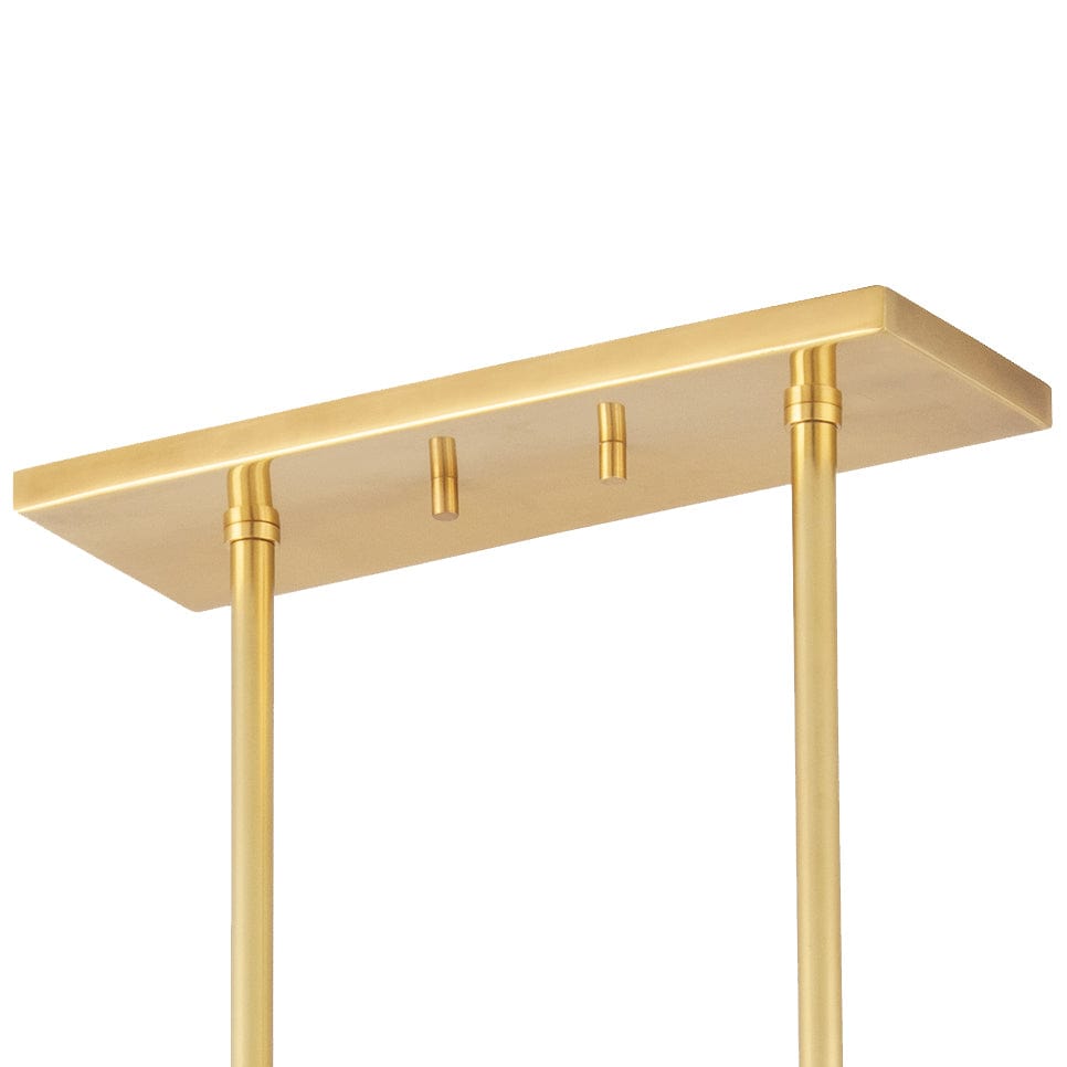 Hudson Valley Glimmer Linear Chandelier Lighting hudson-valley-5355-AGB