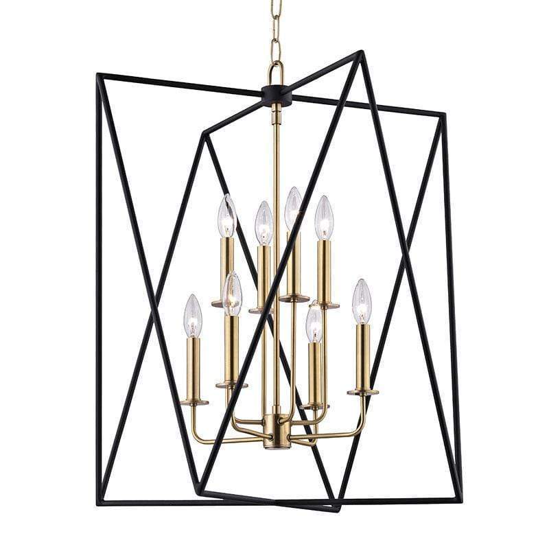 Hudson Valley Laszlo 8 Light Pendant - Brass Lighting hudson-valley-1124-AGB