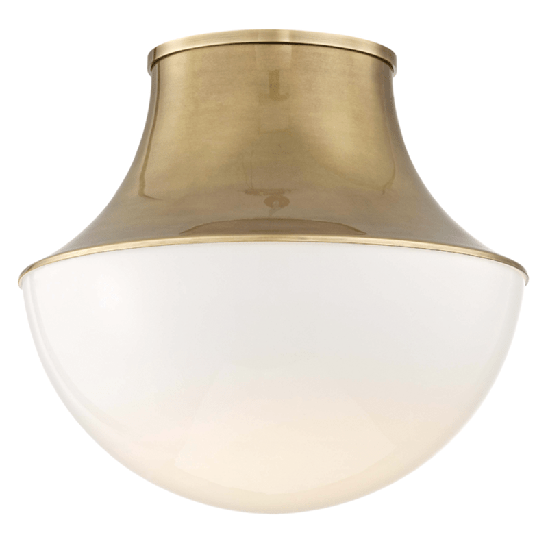 Hudson Valley Lettie Flush Mount - Aged Brass Lighting