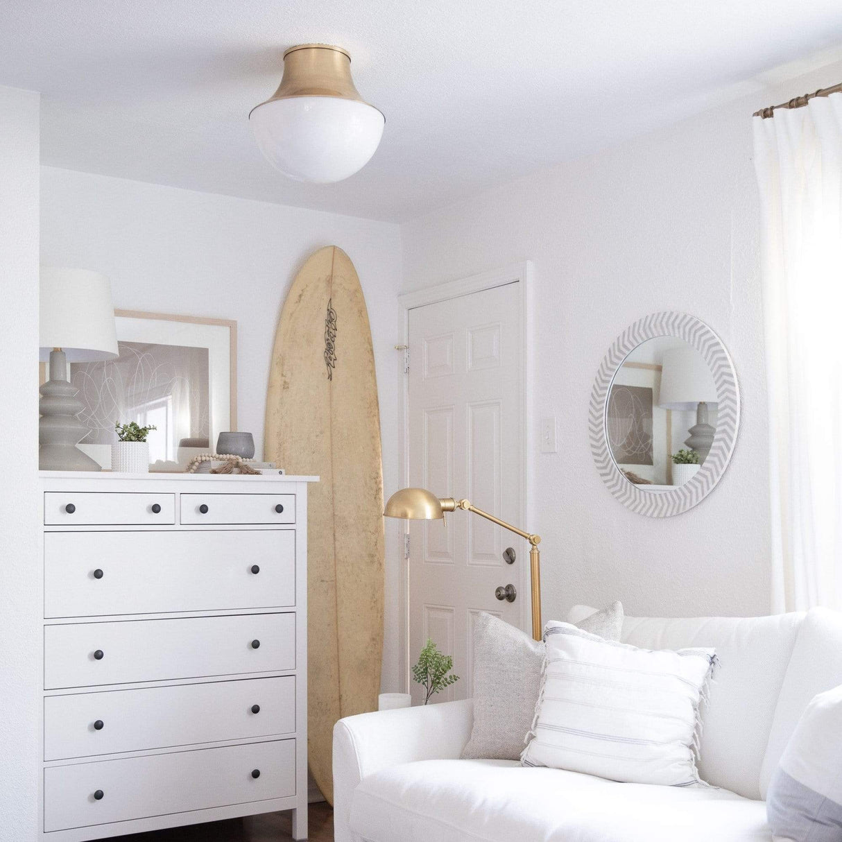 Hudson Valley Lettie Flush Mount - Aged Brass Lighting