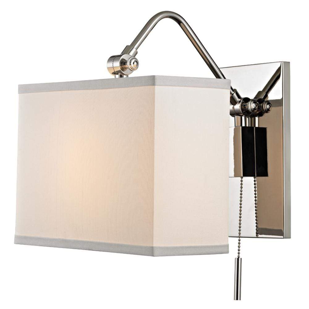Hudson Valley Leyden Wall Sconce - Polished Nickel (POS) Lighting hudson-valley-5421-PNSTK 00806134781637