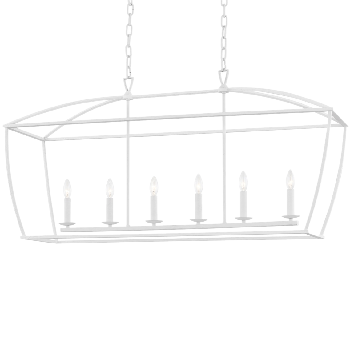 Hudson Valley Lighting Bryant Linear Chandelier- White Plaster Lighting