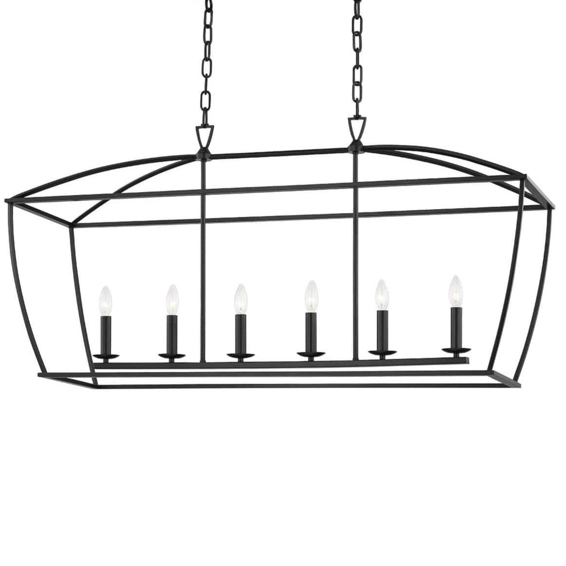 Hudson Valley Lighting Bryant Linear Chandelier- White Plaster Lighting