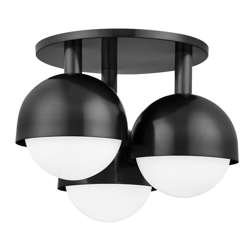 Hudson Valley Lighting Foster Semi Flush Mount - Aged Brass Lighting hudson-valley-1203-OB