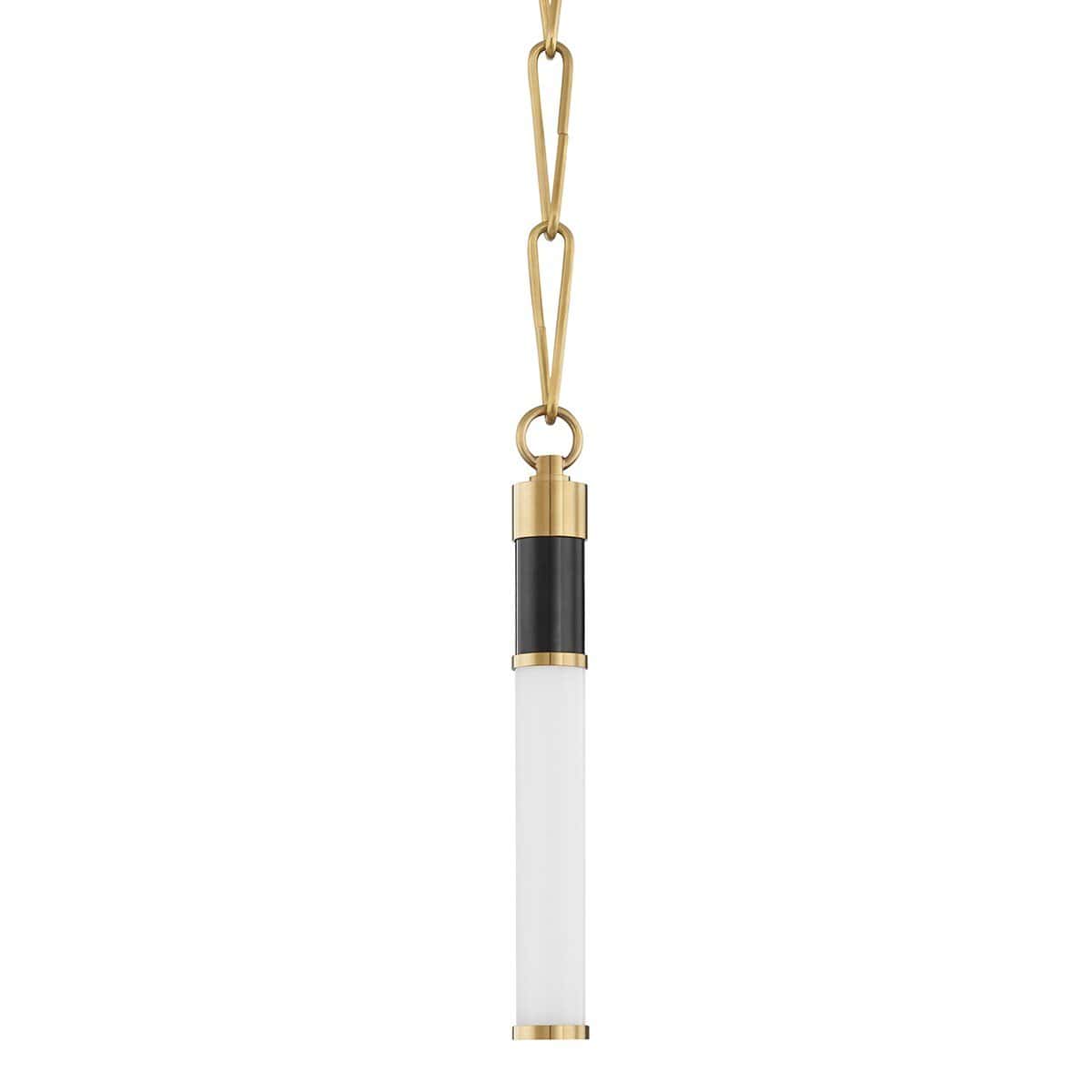 Hudson Valley Lighting Huntington Pendant - Polished Nickel Lighting hudson-valley-7010-AOB/BK