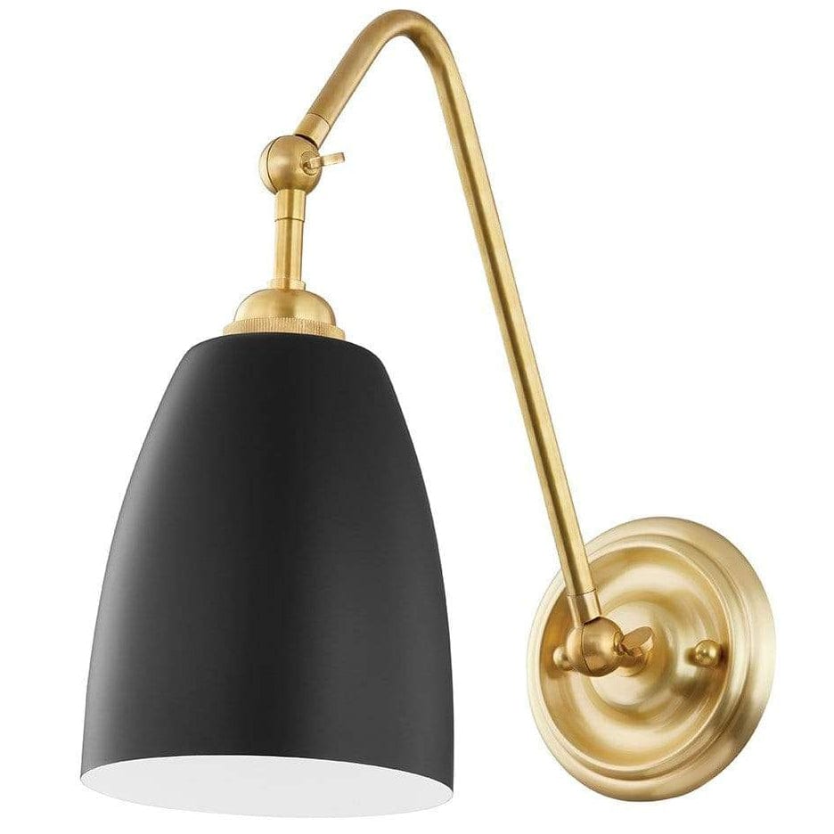 Hudson Valley Lighting Millwood Wall Sconce Lighting HUDSON-VALLEY-3021-AGB/BK