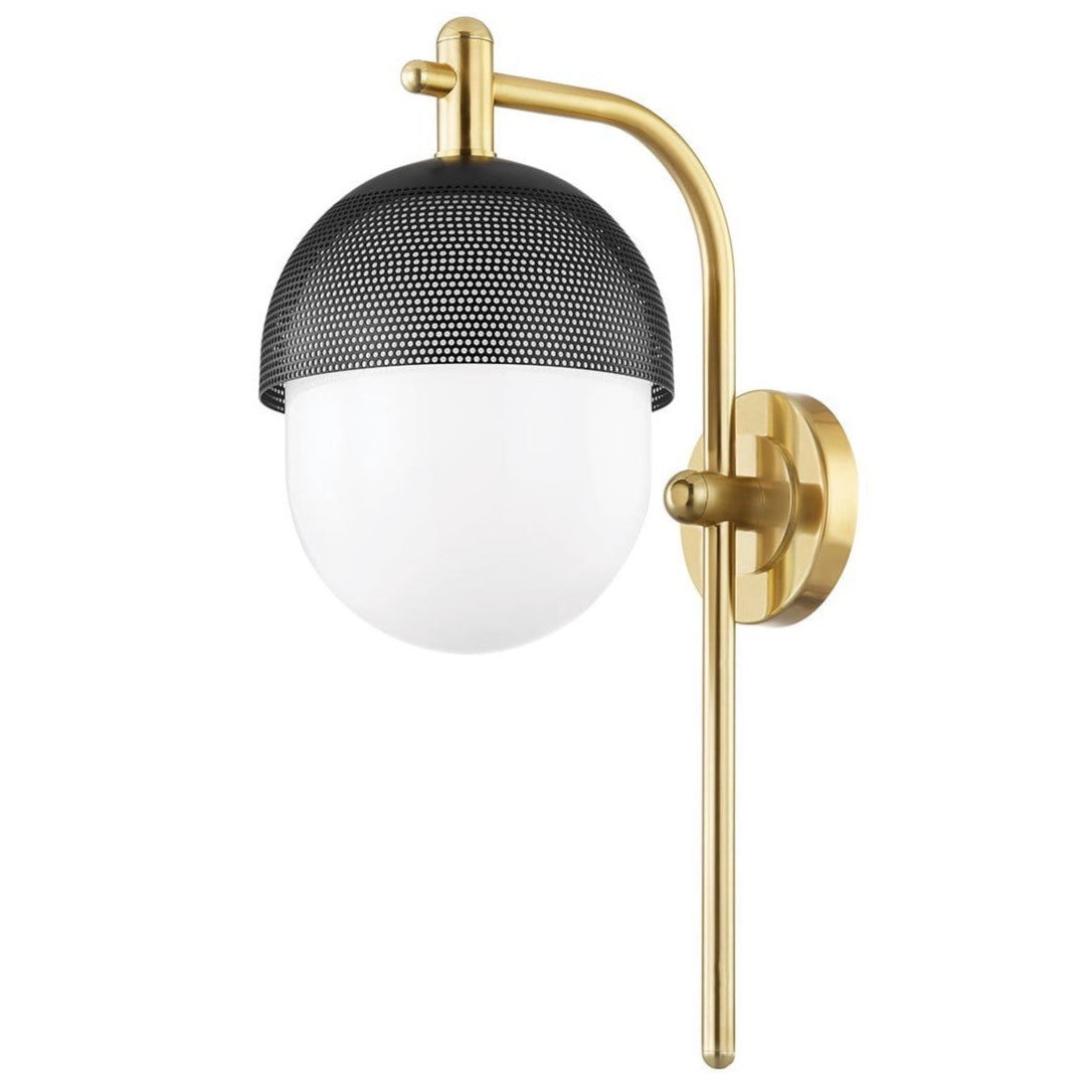 Hudson Valley Lighting Nyack Wall Sconce Lighting hudson-valley-6100-AGB/BK 806134016357