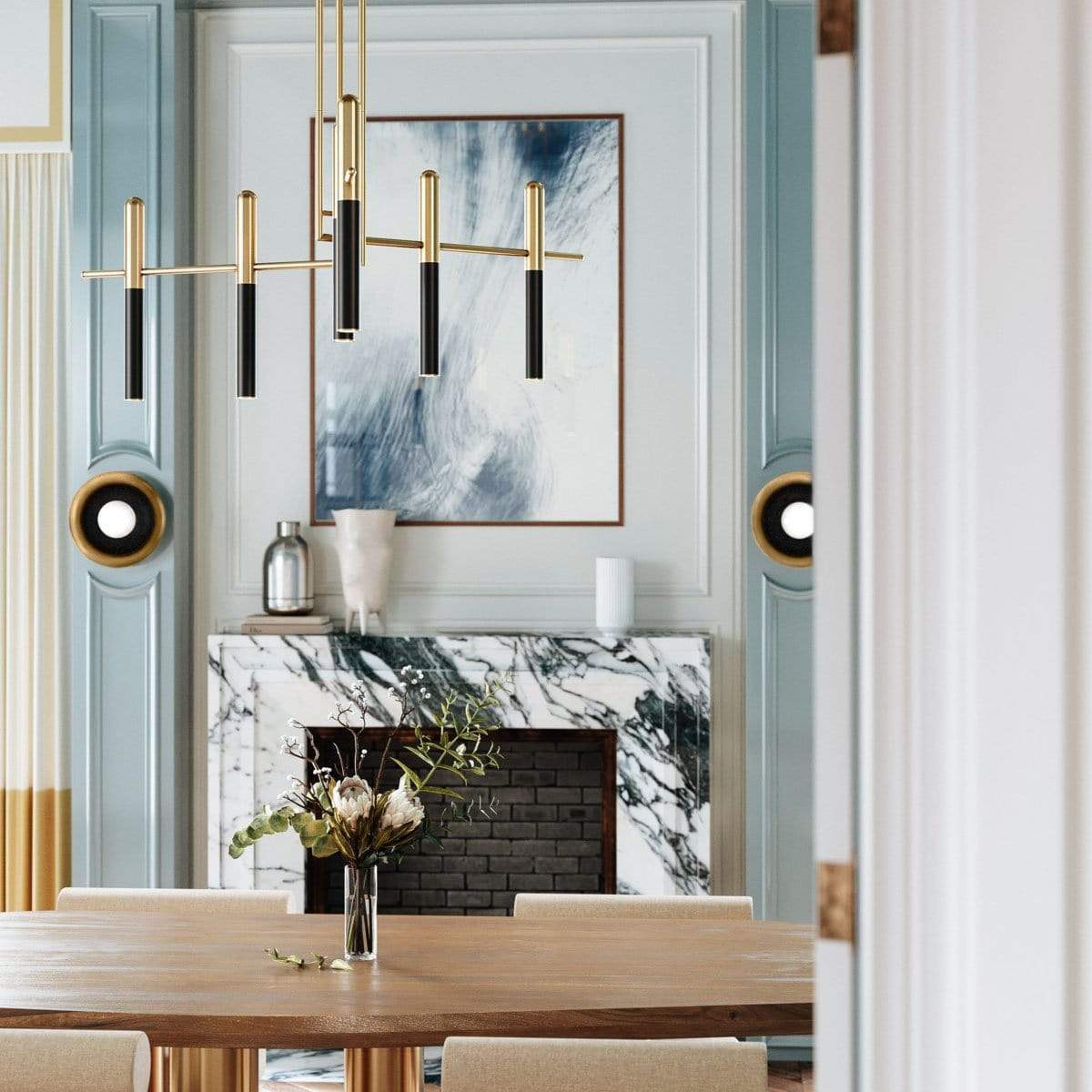 Hudson Valley Lighting Thurston Chandelier Lighting hudson-valley-2550-AOB