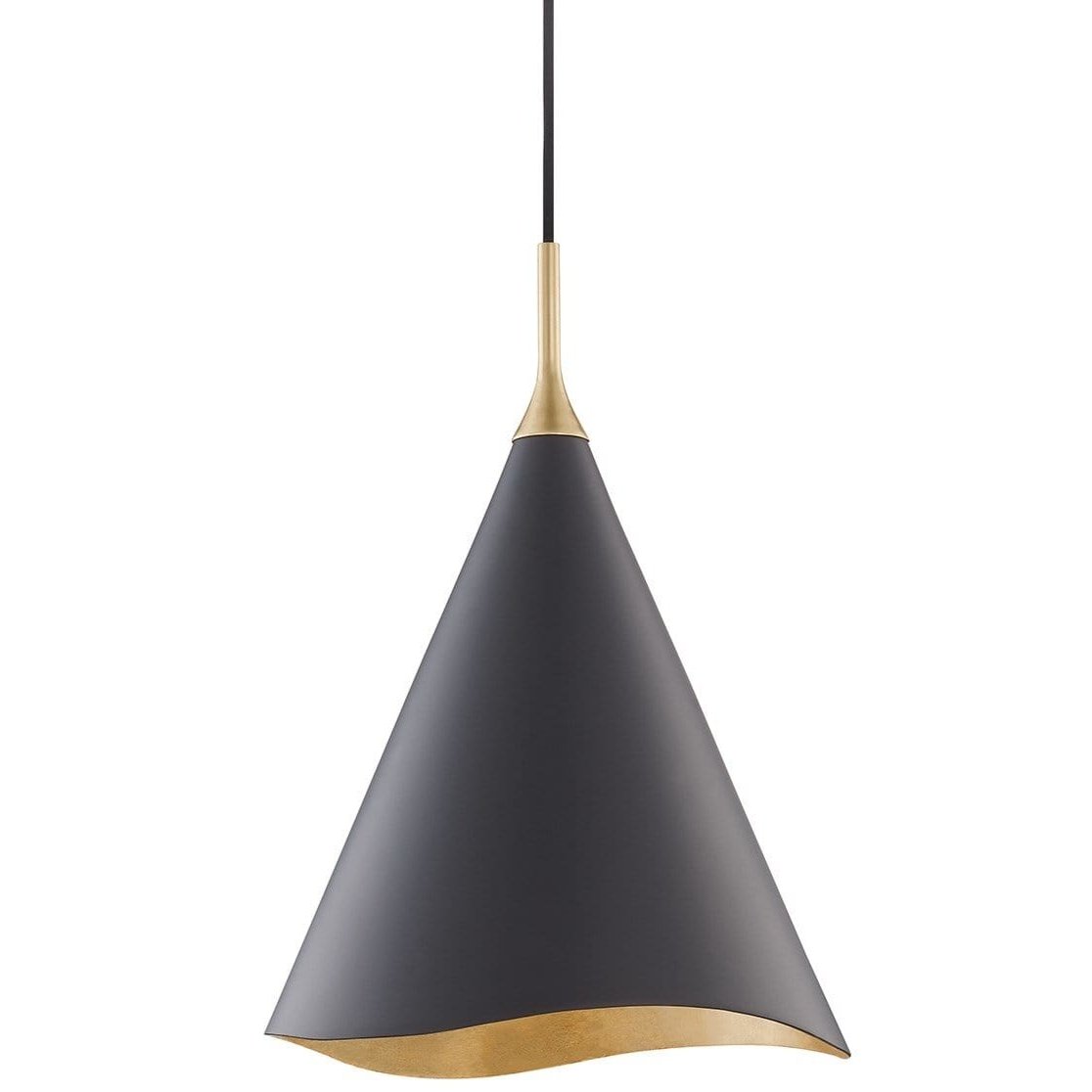 Hudson Valley Martini Pendant Lighting hudson-valley-9613-GL/BLK