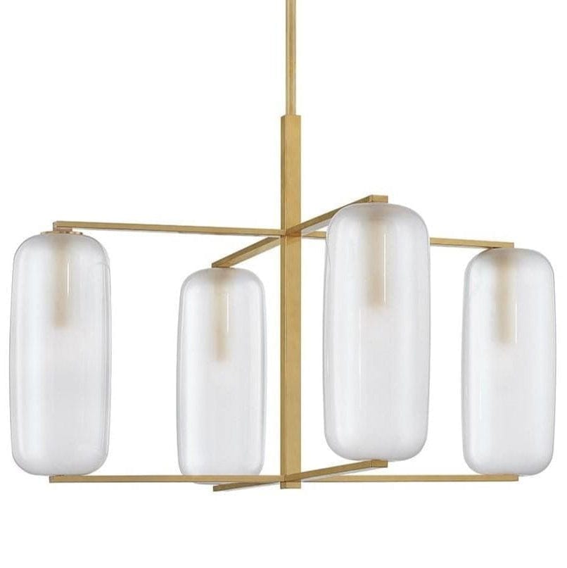 Hudson Valley Pebble Chandelier Lighting hudson-valley-3474-AGB 806134897598