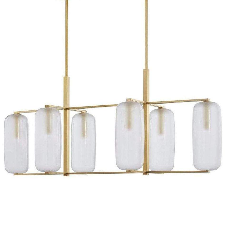 Hudson Valley Pebble Chandelier Lighting hudson-valley-3476-AGB 806134899042