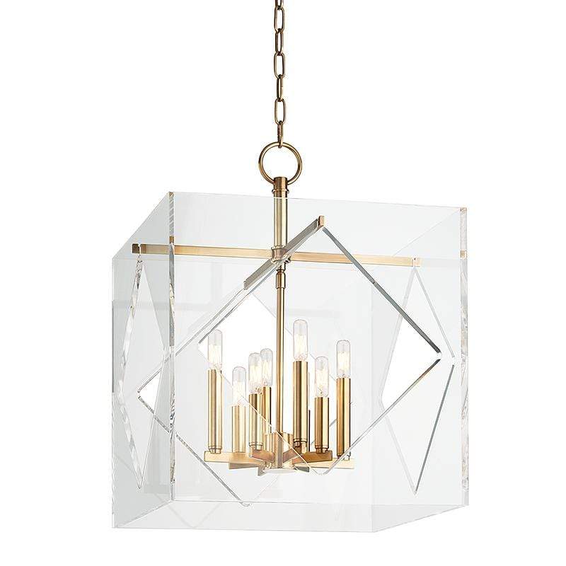 Hudson Valley Travis Chandelier - Aged Brass Lighting