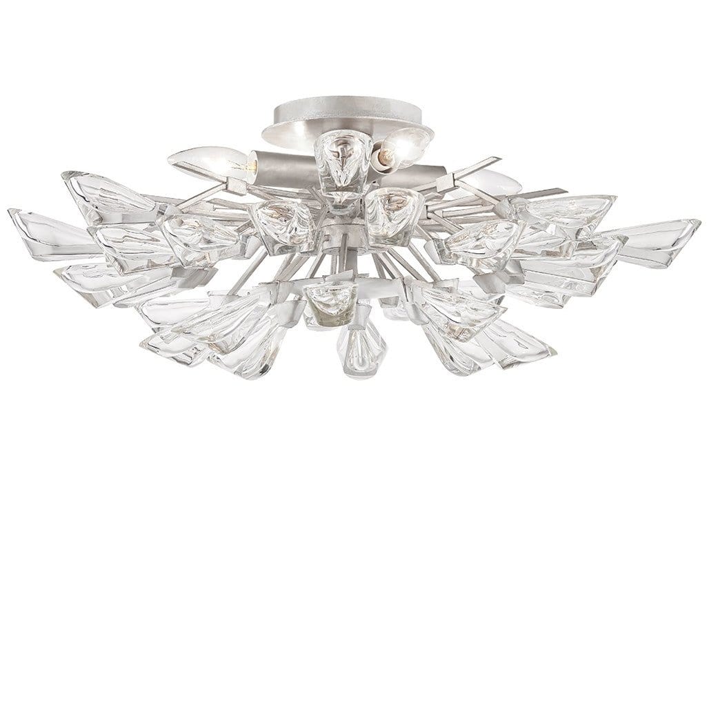 Hudson Valley Tulip Semi Flush Mount - Silver Leaf Lighting hudson-valley-7223-SL 806134901318