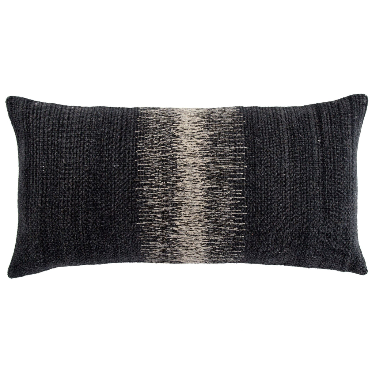 Jaipur Living Mercado Aravalli Ombre Black/ Gray Polyester Throw Pillow Pillow & Decor