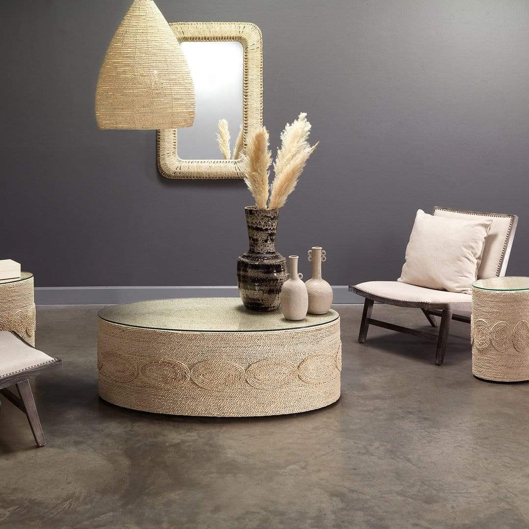 Jamie Young Barbados Oval Coffee Table Furniture jamie-young-20BARB-CTOW