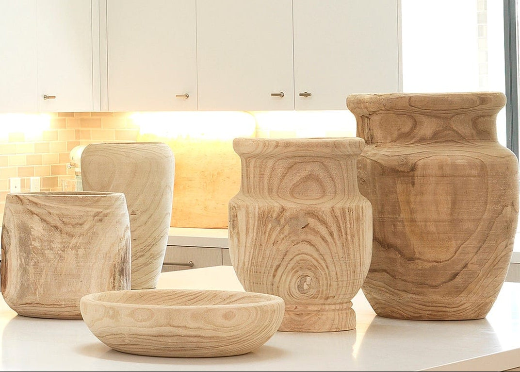 Jamie Young C. Ojai Wooden Vase Vases jamie-young-7OJAI-SMWD