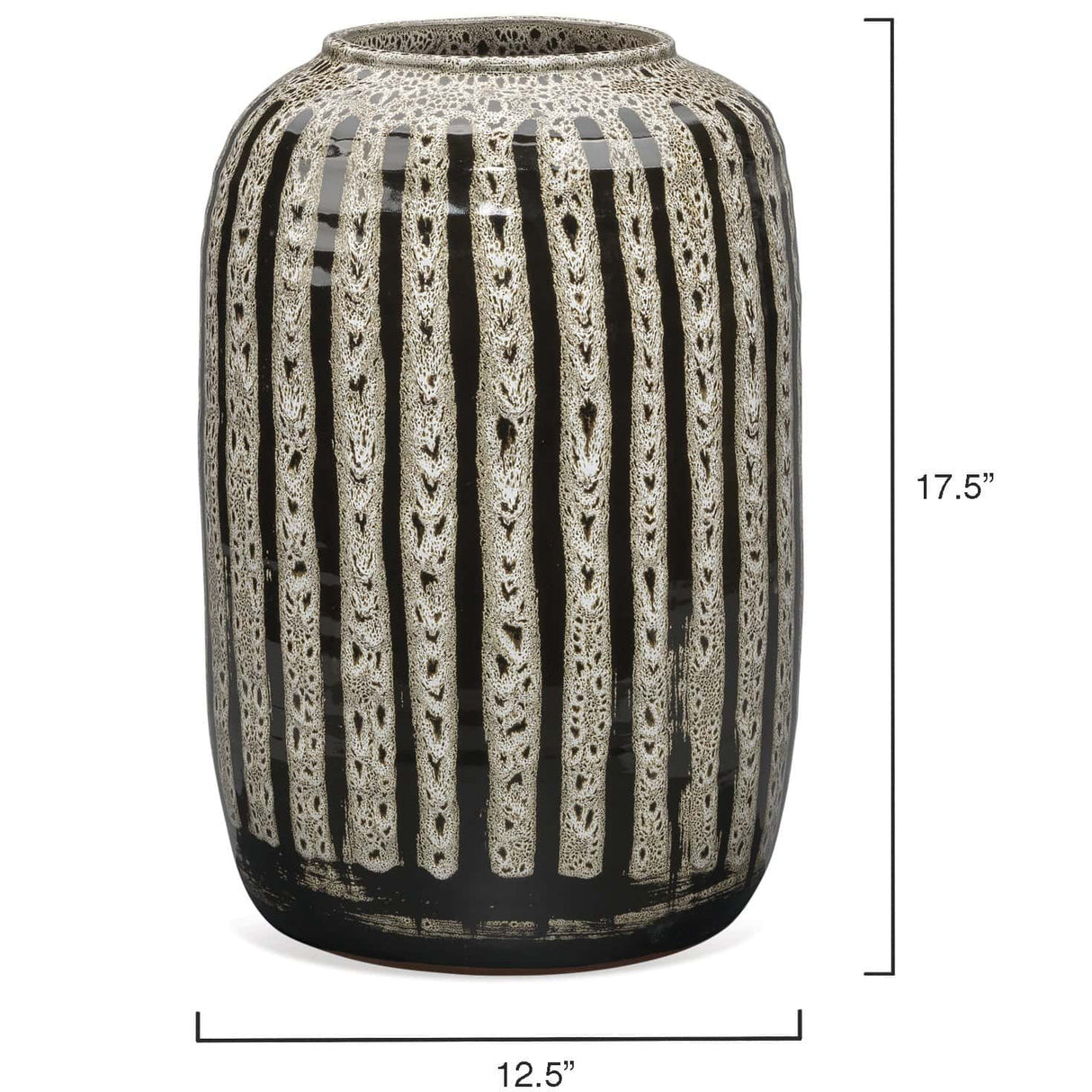 Jamie Young Co. Barnaby Vase Pillow & Decor jamie-young-7BARN-BEBK 688933031324