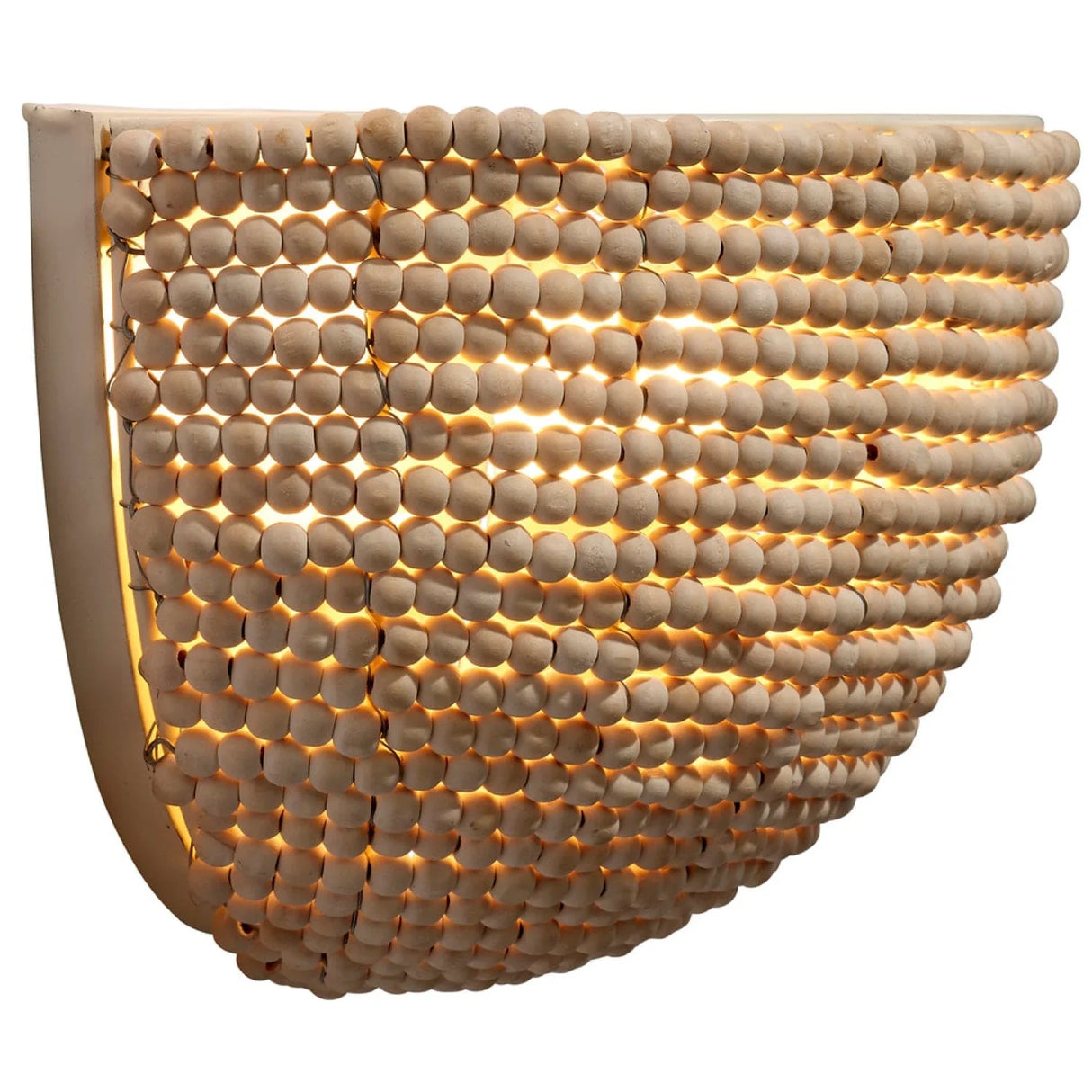 Jamie Young Co. Barnacle Beaded Demi Lune Sconce Lighting jamie-young-4BARN-DENA