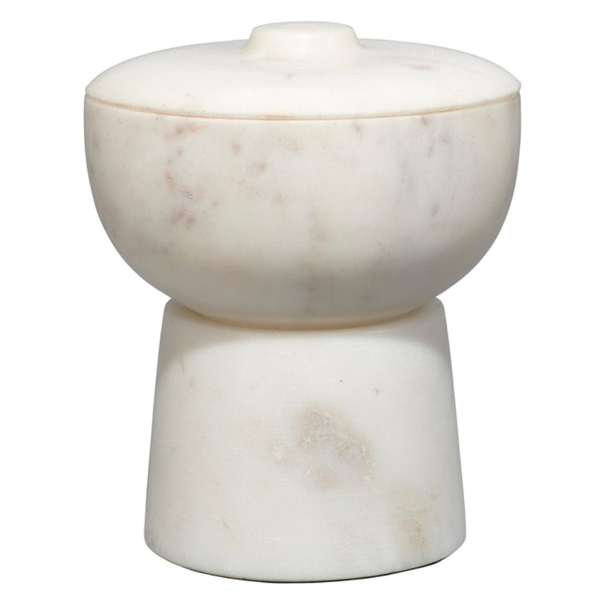 Jamie Young Co. Bennett Storage Bowl w/ Lid Pillow & Decor jamie-young-7BENN-SMWH