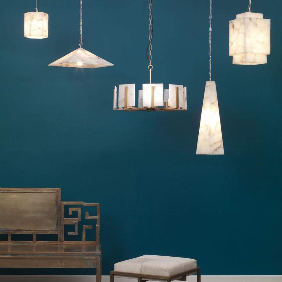 Jamie Young Co. Borealis Hexagon Pendant Lighting jamie-young-5BORE-SMWH 688933014891