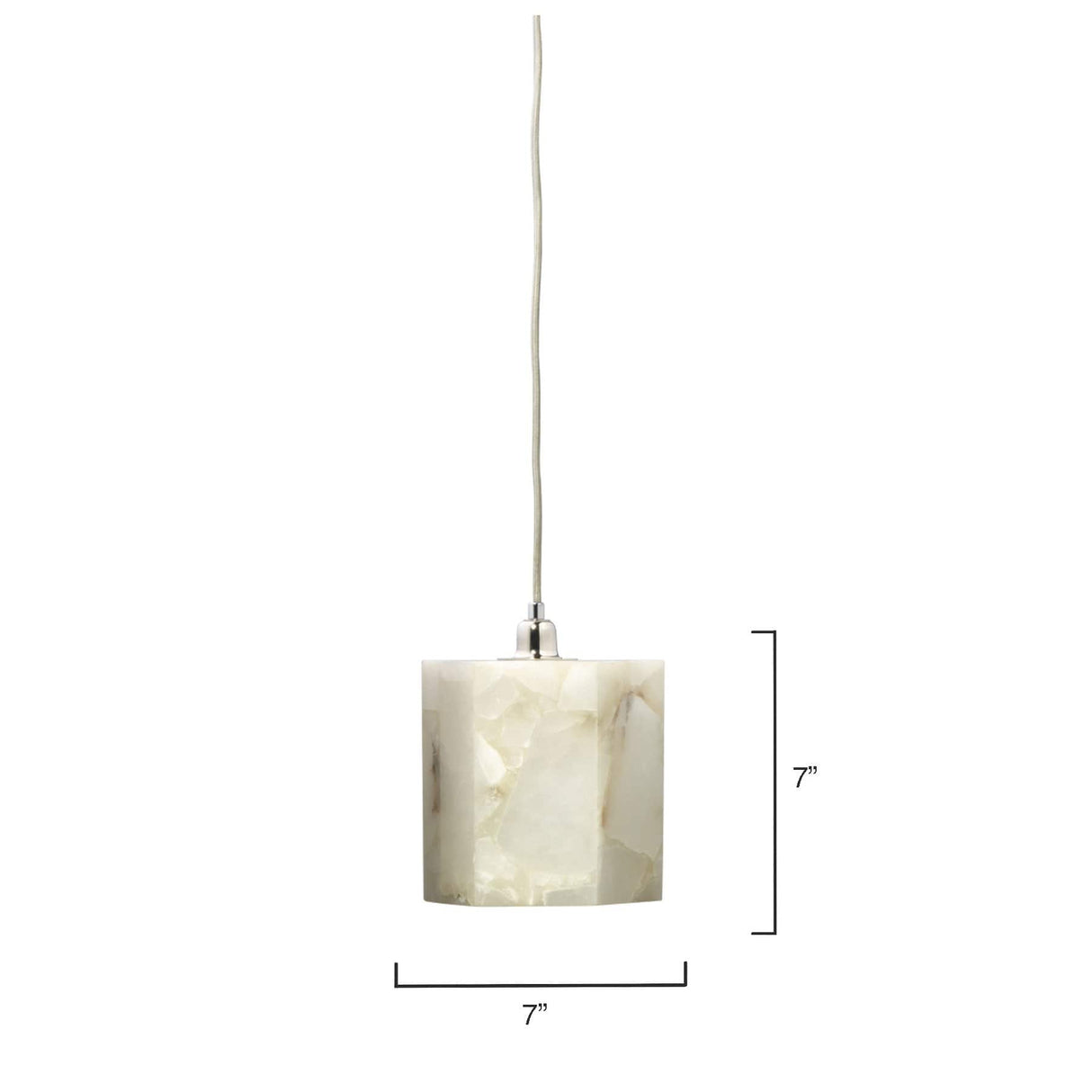 Jamie Young Co. Borealis Hexagon Pendant Lighting jamie-young-5BORE-SMWH 688933014891