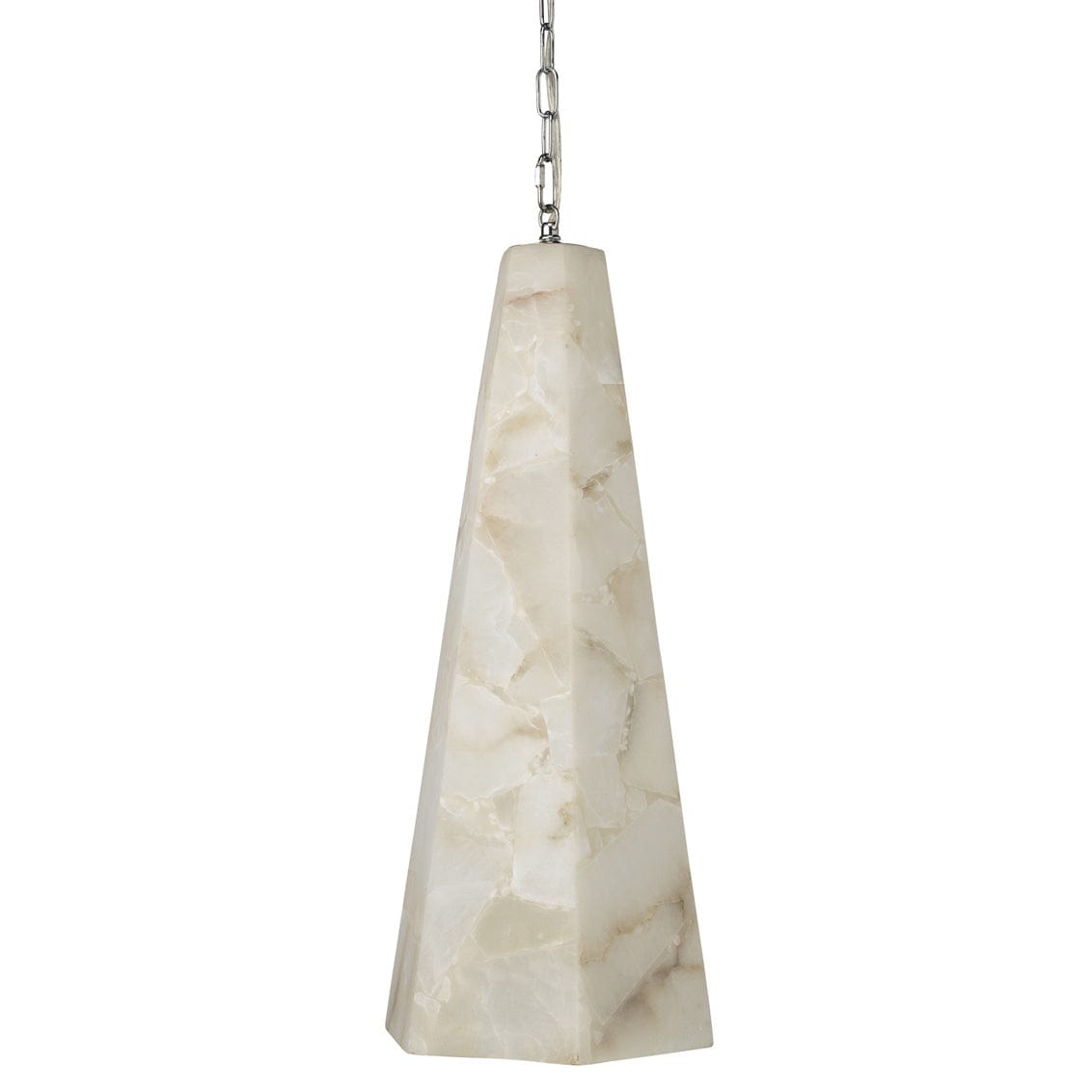 Jamie Young Co. Borealis Hexagon Pendant - Tall Lighting jamie-young-5BORTAL-PEWH