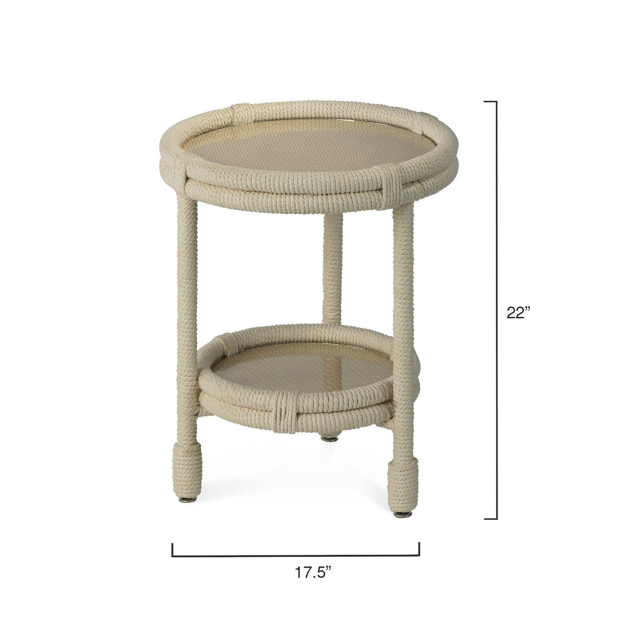 Jamie Young Co. Delta Side Table Furniture Jamie-Young-20DELT-STWH 00688933018202